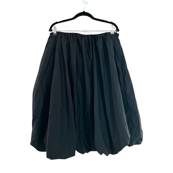 NWT ULLA JOHNSON Poplin Cotton Strapless Balloon Dress Black Sz 8 - Picture 2 of 8